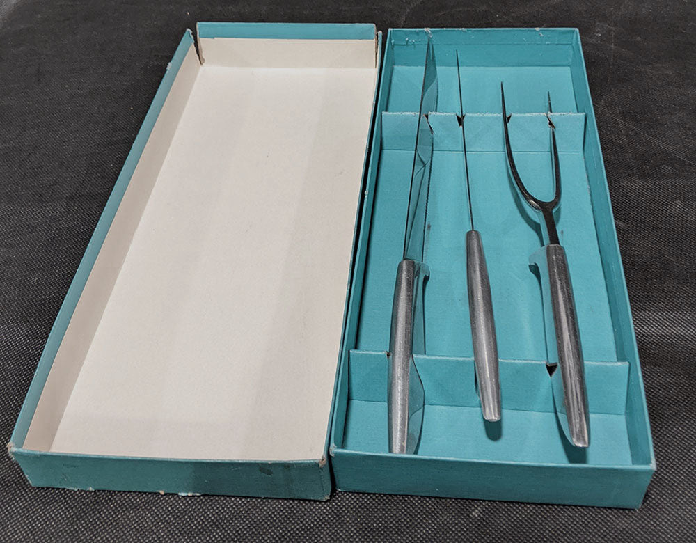 Birks 3 Pc. Stainless Steel Carving Set, In Original Box