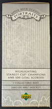 Load image into Gallery viewer, 2003-04 NHL Hockey Portraits Stanley Cup Champions Mini Bust Martin Brodeur
