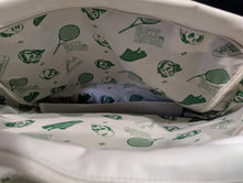 Load image into Gallery viewer, Vintage 1970&#39;s Adidas Smith vs. Nastase Tennis Gym Bag - White &amp; Green
