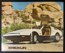 Load image into Gallery viewer, 1974-75 Bricklin Sports Car Color Dealer Poster Style Sales Brochures
