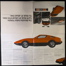 Load image into Gallery viewer, 1974-75 Bricklin Sports Car Color Dealer Poster Style Sales Brochures
