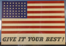 Load image into Gallery viewer, Original WWI Poster No.9 Give It Your Best! 28x22
