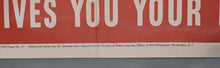 Load image into Gallery viewer, WWII Original Propaganda Poster No. 37 Do With Less So They'll Have Enough 40x28

