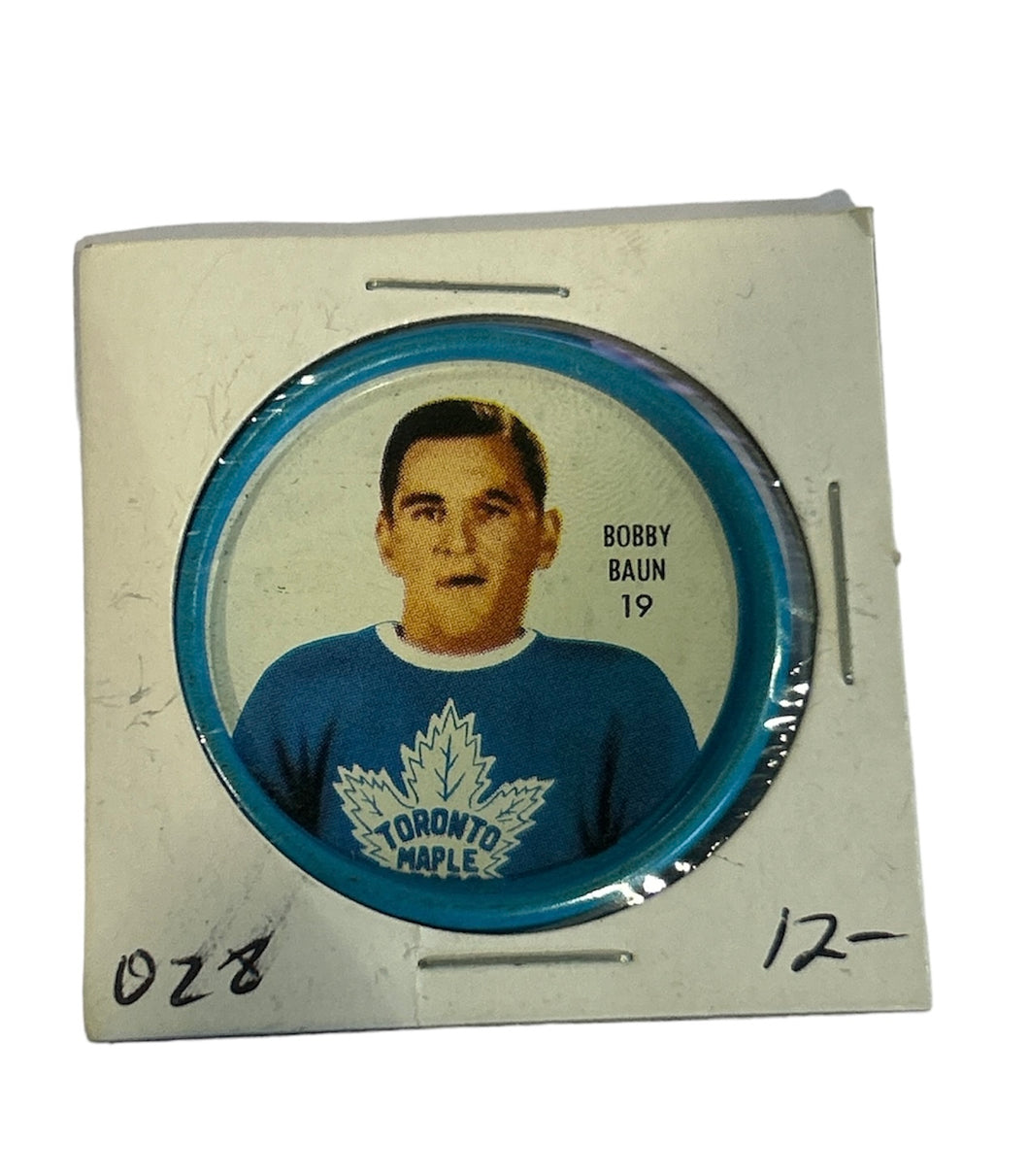 1962-63 Shirriff Bobby Baun NHL Hockey Coin
