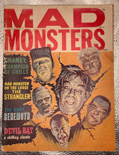 Load image into Gallery viewer, Mad Monsters Magazine #8 Summer 1964 Chaney Champion of Chills Charlton
