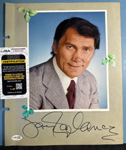 Load image into Gallery viewer, Jack Palance Signed Autographed Photo on Scrapbook Page JSA Certified CM26140
