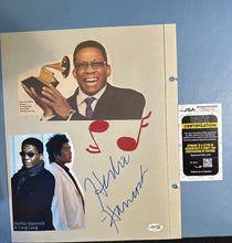 Load image into Gallery viewer, Herbie Hancock Signed Autographed Scrapbook Page w/ Photos JSA COA CM26142
