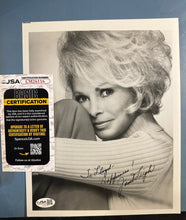 Load image into Gallery viewer, Janet Leigh Autographed B&amp;W Photo JSA Certified CM26116 Personalized
