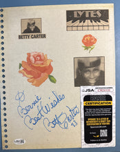 Load image into Gallery viewer, Betty Carter Signed Autograph Album Page JSA Certified CM26120 Jazz Singer

