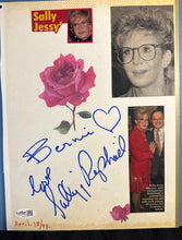 Load image into Gallery viewer, Sally Jessy Raphael Signed Scrapbook Page JSA
