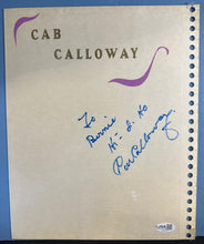 Load image into Gallery viewer, Cab Calloway "Hi-de-Ho" JSA Autographed Scrapbook Page
