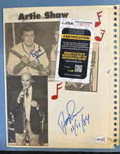 Load image into Gallery viewer, Artie Shaw Signed Autograph Page JSA Certified CM27270
