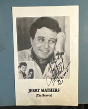 Load image into Gallery viewer, Jerry Mathers 'The Beaver' Signed Autographed Photo Personalized "To Bobby"
