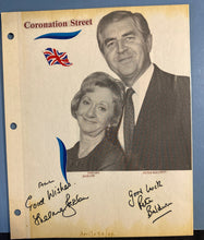Load image into Gallery viewer, Connie Francis &amp; Coronation Street Cast Autograph Scrapbook Pages Lot
