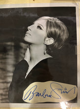 Load image into Gallery viewer, Barbra Streisand Cut Signature with 8x10 B&amp;W Portrait Photograph
