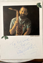 Load image into Gallery viewer, Larry Elgart Autographed Photo on Grumbacher Canvas Board 12x16 Personalized
