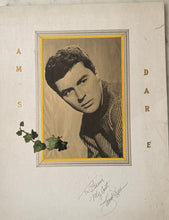 Load image into Gallery viewer, Vintage James Darren Autographed Photo on 14x18 Grumbacher Canvas Board
