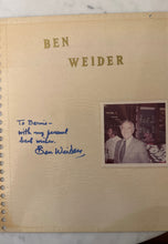 Load image into Gallery viewer, Ben Weider Signed Autographed Photo Album Page w/ Photo Bodybuilding IFBB
