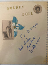 Load image into Gallery viewer, Vintage "Golden Doll" Scrapbook Autographed by Dolly "World's Tiniest Athlete"
