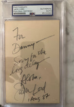 Load image into Gallery viewer, Jack Lord Autographed &amp; Inscribed Photo PSA/DNA Certified Authentic Auto 1987
