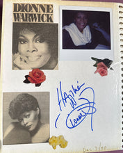 Load image into Gallery viewer, Dionne Warwick &amp; Vittorio Gassman Dual Signed Page with Dionne's Polaroid Photo
