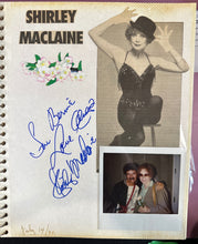 Load image into Gallery viewer, Signed Autograph Book ft. Shirley MacLaine, Cleo Laine, John Dankworth 1990
