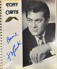 Load image into Gallery viewer, Tony Curtis Signed 8x11 Page Back of page signed by Shirley with Pollard Photo

