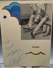Load image into Gallery viewer, Evel Knievel Autographed Photo &amp; Frank Sinatra Jr. Collage JSA Sticker
