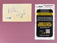 Load image into Gallery viewer, Kirk Douglas Signed Autograph Index Card with JSA Basic Certification
