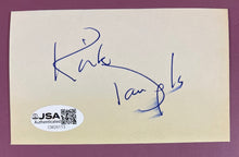 Load image into Gallery viewer, Kirk Douglas Signed Autograph Index Card with JSA Basic Certification
