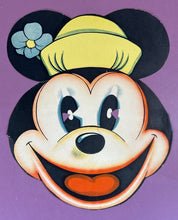 Load image into Gallery viewer, Vintage 1935 Walt Disney Minnie Mouse Par-T-Mask Einson-Freeman Paper Mask
