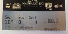 Load image into Gallery viewer, Trinidad vs Vargas "Forces of Destruction" Full Ticket Stub Dec 2, 2000
