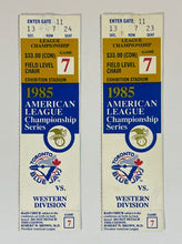 Load image into Gallery viewer, 1985 ALCS Game 7 Ticket Stubs Toronto Blue Jays vs Royals Exhibition Stadium
