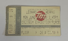 Load image into Gallery viewer, Vintage 1989 Leonard vs Hearns II 'The War' Closed Circuit Boxing Ticket Stub
