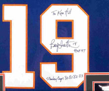 Load image into Gallery viewer, 42” x 34” Bryan Trottier Autographed New York Islanders Hall of Fame Jersey
