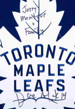 Load image into Gallery viewer, #14 Dave Andreychuk Autographed and Framed Toronto Maple Leafs Jersey HOF 2017
