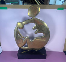 Load image into Gallery viewer, 26” x 16” Bronze Abstract Sculpture “Together” by Canadian Artist Alice Winant
