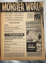 Load image into Gallery viewer, Monster World Magazine #7 (Warren, March 1965) Son of Frankenstein Cover
