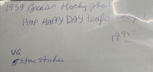 Load image into Gallery viewer, 1934-43 Bee Hive Photo Hap Day Toronto Maple Leafs Hockey Facsimile Auto
