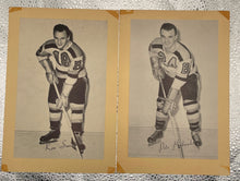 Load image into Gallery viewer, 1944 Beehive Hockey Photo Uncut Panel Lot Boston Bruins (4 Photos)
