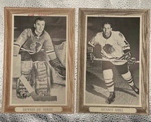 Load image into Gallery viewer, 1964 Beehive Hockey Photo Lot (4) Blackhawks Mikita Esposito Hull De Jordy

