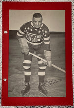 Load image into Gallery viewer, 1934 Nels Stewart Hockey Photo Card New York Americans w/ Facsimile Auto
