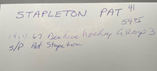 Load image into Gallery viewer, 1964-67 Beehive Group 3 Hockey Photo Pat Stapleton Boston Bruins
