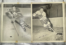 Load image into Gallery viewer, Vintage 1950s Quaker Oats Toronto Maple Leafs Group 2 Hockey Photos Lot of 11
