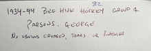 Load image into Gallery viewer, 1934-44 Bee Hive Hockey Group 1 Photo George Parsons Toronto Maple Leafs
