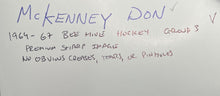 Load image into Gallery viewer, 1964-67 Bee Hive Group 3 Hockey Premium Photo - Don McKenney Maple Leafs
