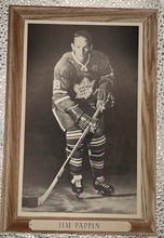 Load image into Gallery viewer, Vintage 1964-67 Beehive Hockey Jim Pappin Group 3 Framed Photo Maple Leafs
