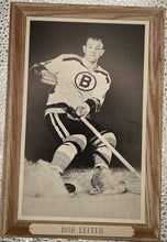 Load image into Gallery viewer, 1964-67 Beehive Hockey Group 3 Photo Plaque - Bob Leiter - Boston Bruins
