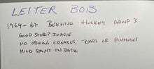 Load image into Gallery viewer, 1964-67 Beehive Hockey Group 3 Photo Plaque - Bob Leiter - Boston Bruins
