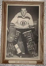 Load image into Gallery viewer, 1964-67 Bee Hive Hockey Group 3 Photo Card - Ed Johnston - Boston Bruins
